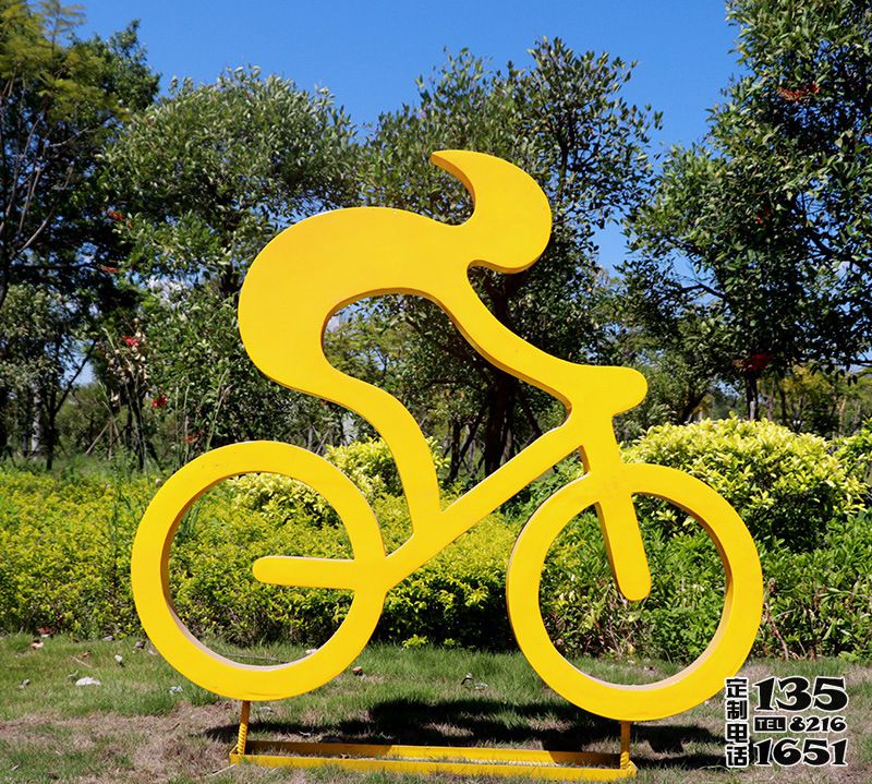 景區(qū)騎車玻璃鋼抽象運(yùn)動雕塑 景區(qū)騎車玻璃鋼抽象運(yùn)動雕塑