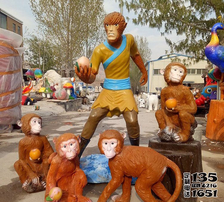 景區(qū)玻璃鋼卡通大圣歸來(lái)孫悟空雕塑 景區(qū)玻璃鋼卡通大圣歸來(lái)孫悟空雕塑