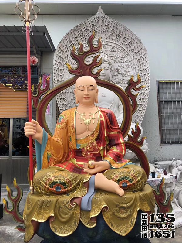 戶(hù)外大型玻璃鋼彩繪佛像地藏王雕塑 戶(hù)外大型玻璃鋼彩繪佛像地藏王雕塑